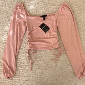 Forever 21 Drawstring Crop Top